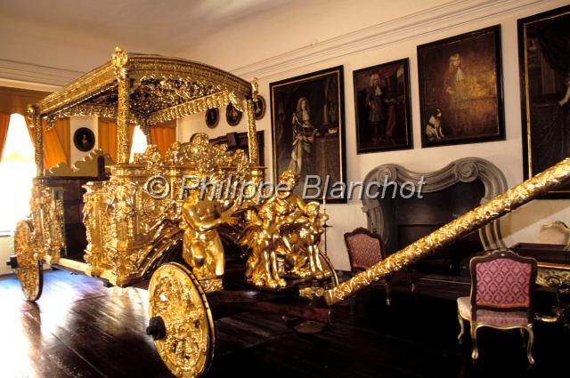 tchequie  37.JPG - Carrosse en orChâteau de Cesky KrumlovBohêmeRépublique tchèque